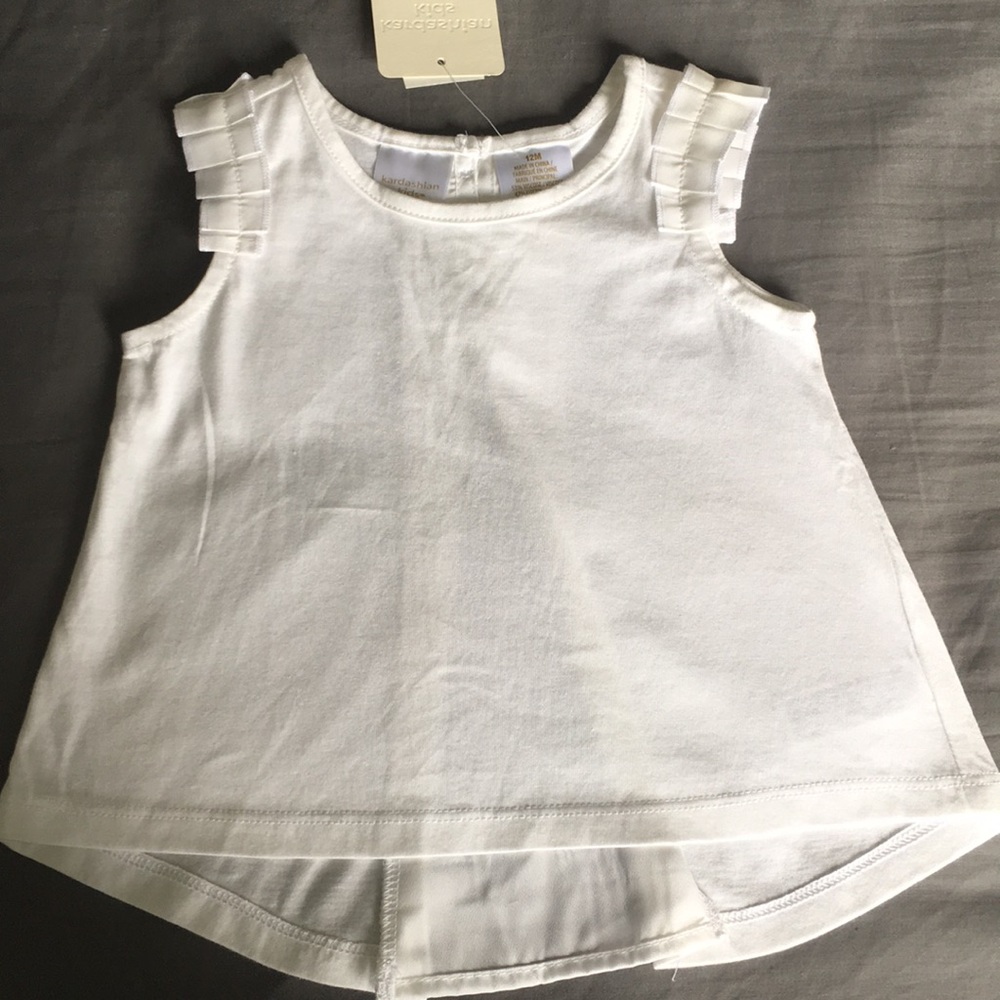 Kardashian Kids Top with Ruffle Sleeves
